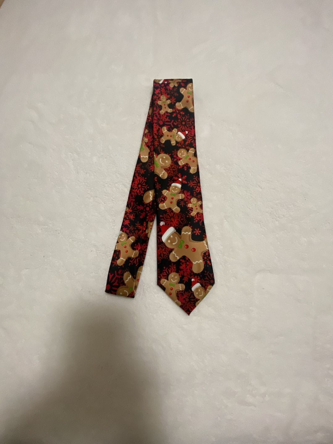 Knotty & Nice Men's Gingerbread Man Christmas Necktie 1