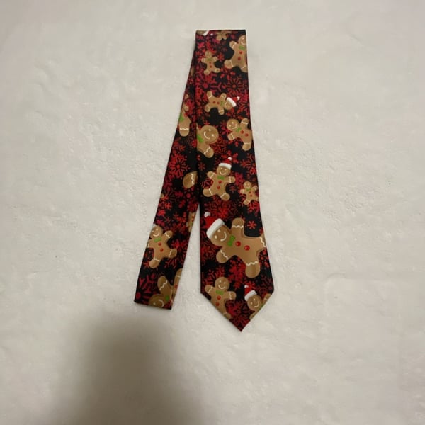 Knotty & Nice Men's Gingerbread Man Christmas Necktie