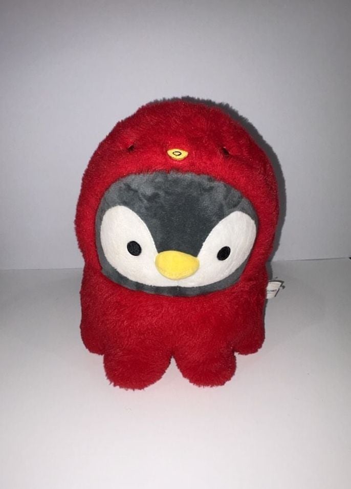 Takashoji Penguin in Red Octopus Costume Plush 1