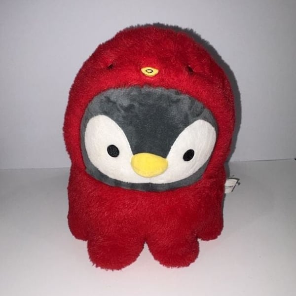Takashoji Penguin in Red Octopus Costume Plush