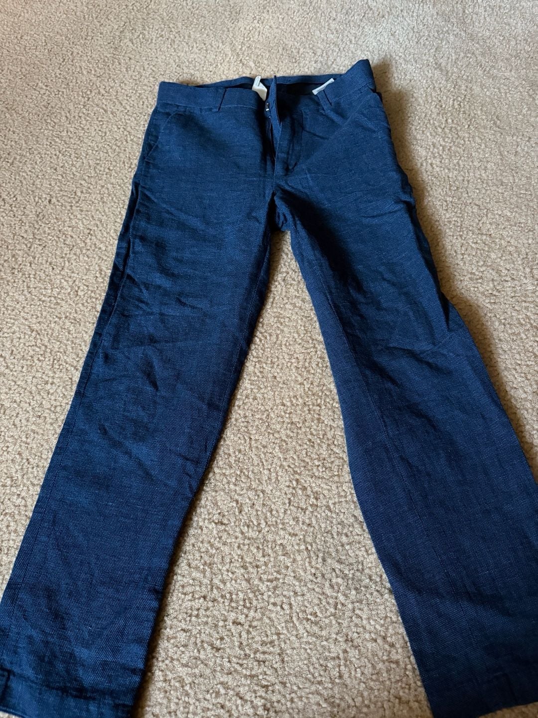H&M Boys Navy Blue Slim Fit Suit Set Jacket and Trousers 5