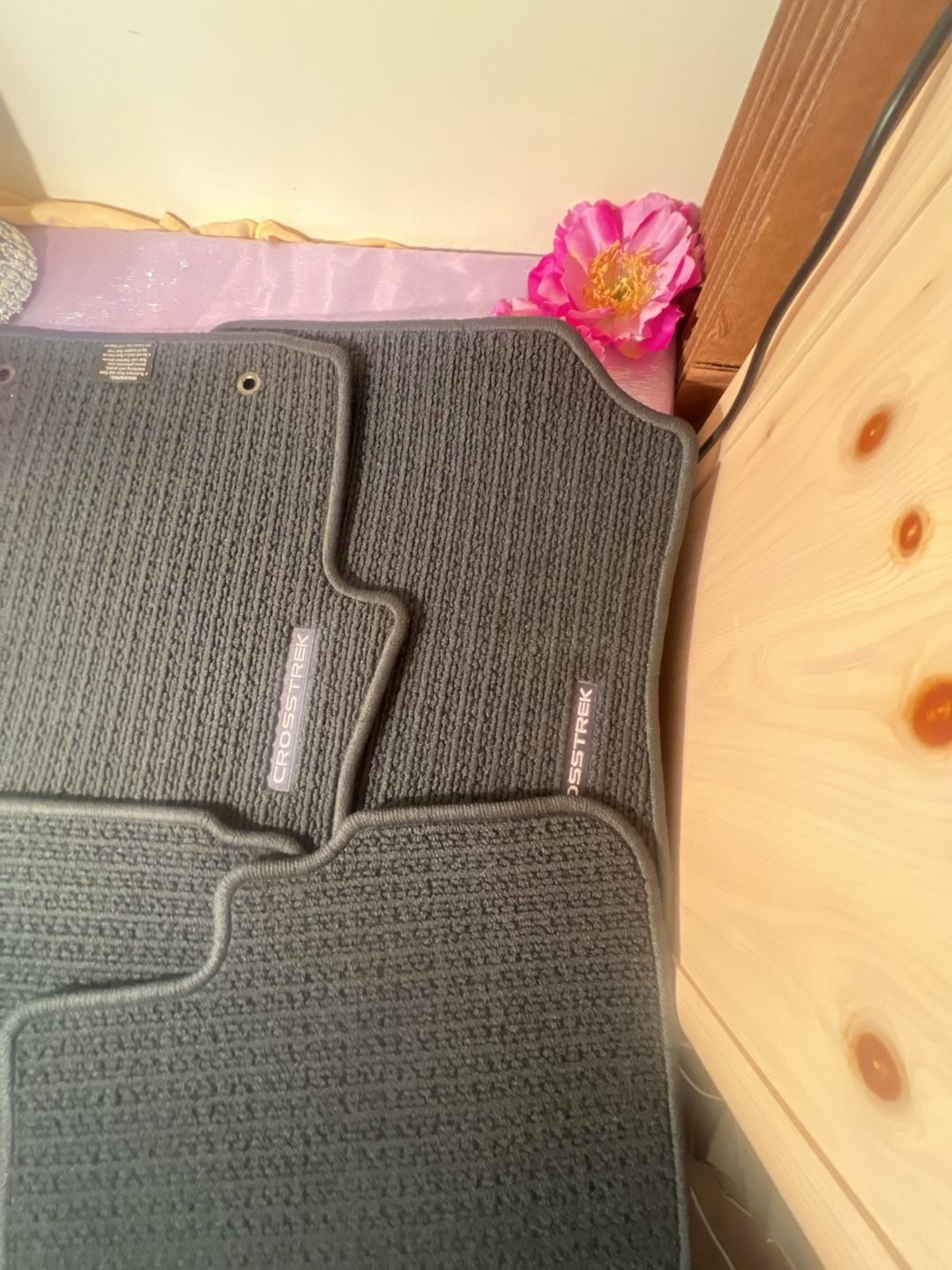 Subaru Crosstrek OEM Carpet Floor Mats Black Set 3