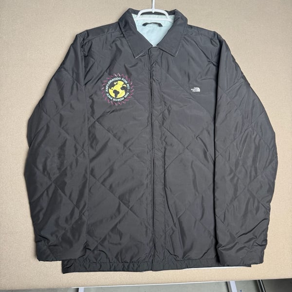 The North Face 'Growth of the Mind' Graphic Quilted Reversible Coaches Jacket