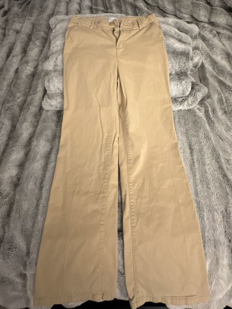 The Children's Place Girls Khaki Tan Wide Leg Pants 2