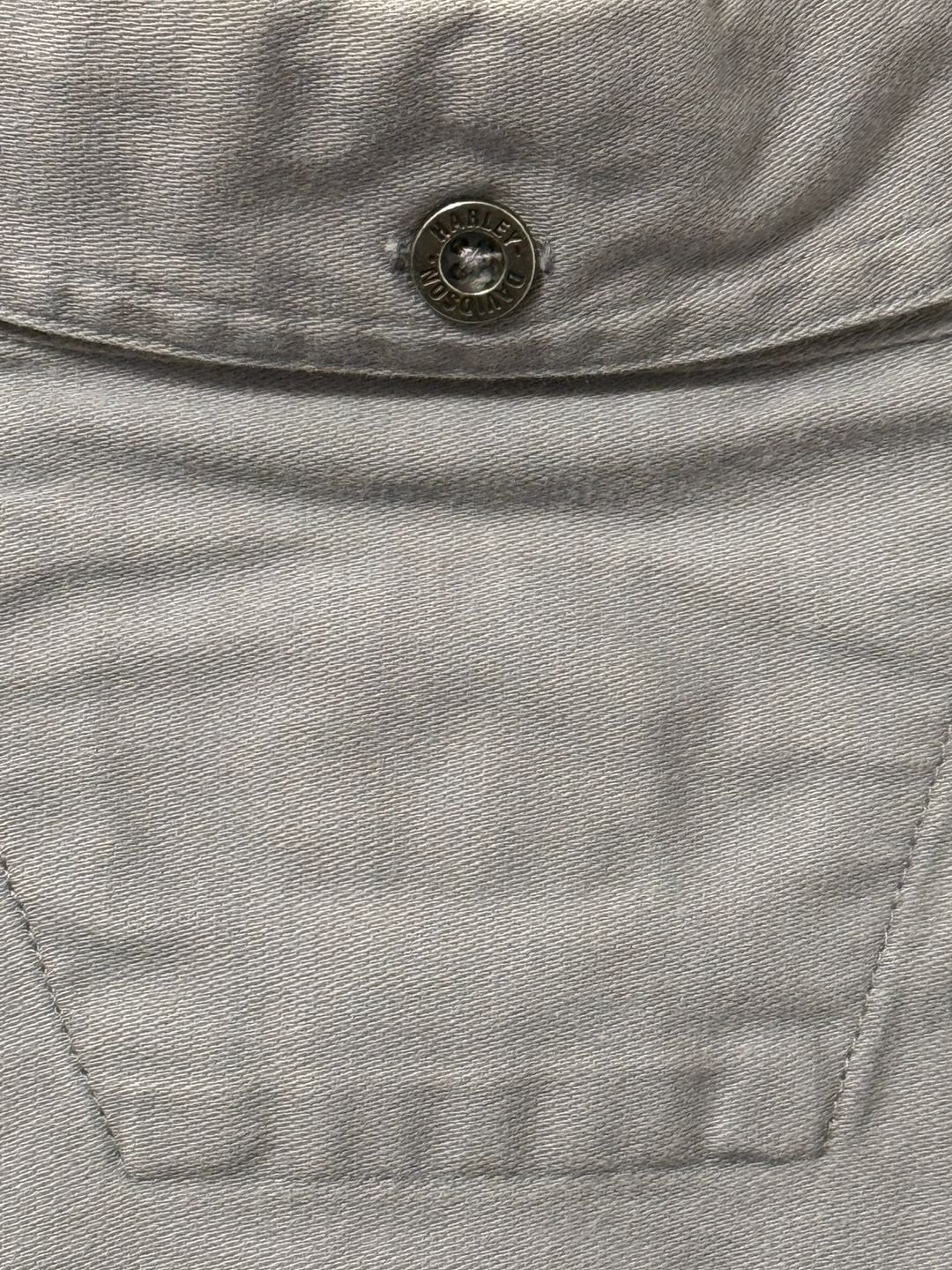 Harley-Davidson Men's Gray Short Sleeve Button Down Utility Shirt XXL 6