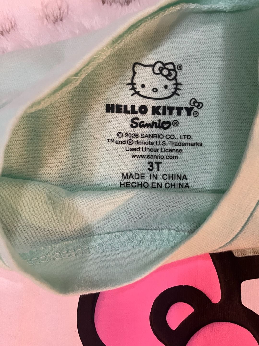 Hello Kitty Sanrio 2-Piece T-Shirt and Bike Shorts Set, Size 3T 2