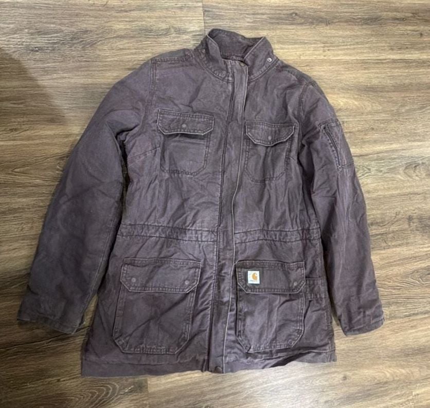 women's Carhartt Smithville utility jacket / Quilted Lined Barn Coat 2