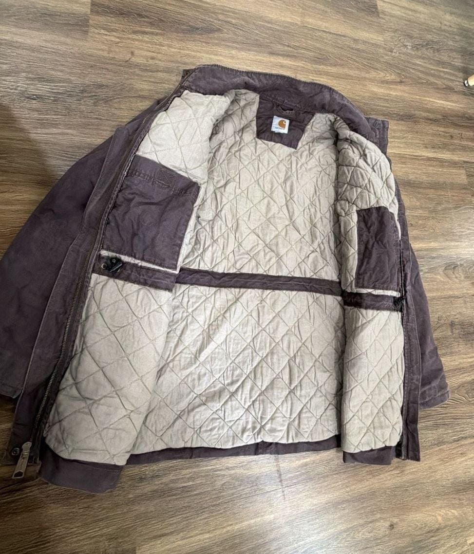 women's Carhartt Smithville utility jacket / Quilted Lined Barn Coat 7