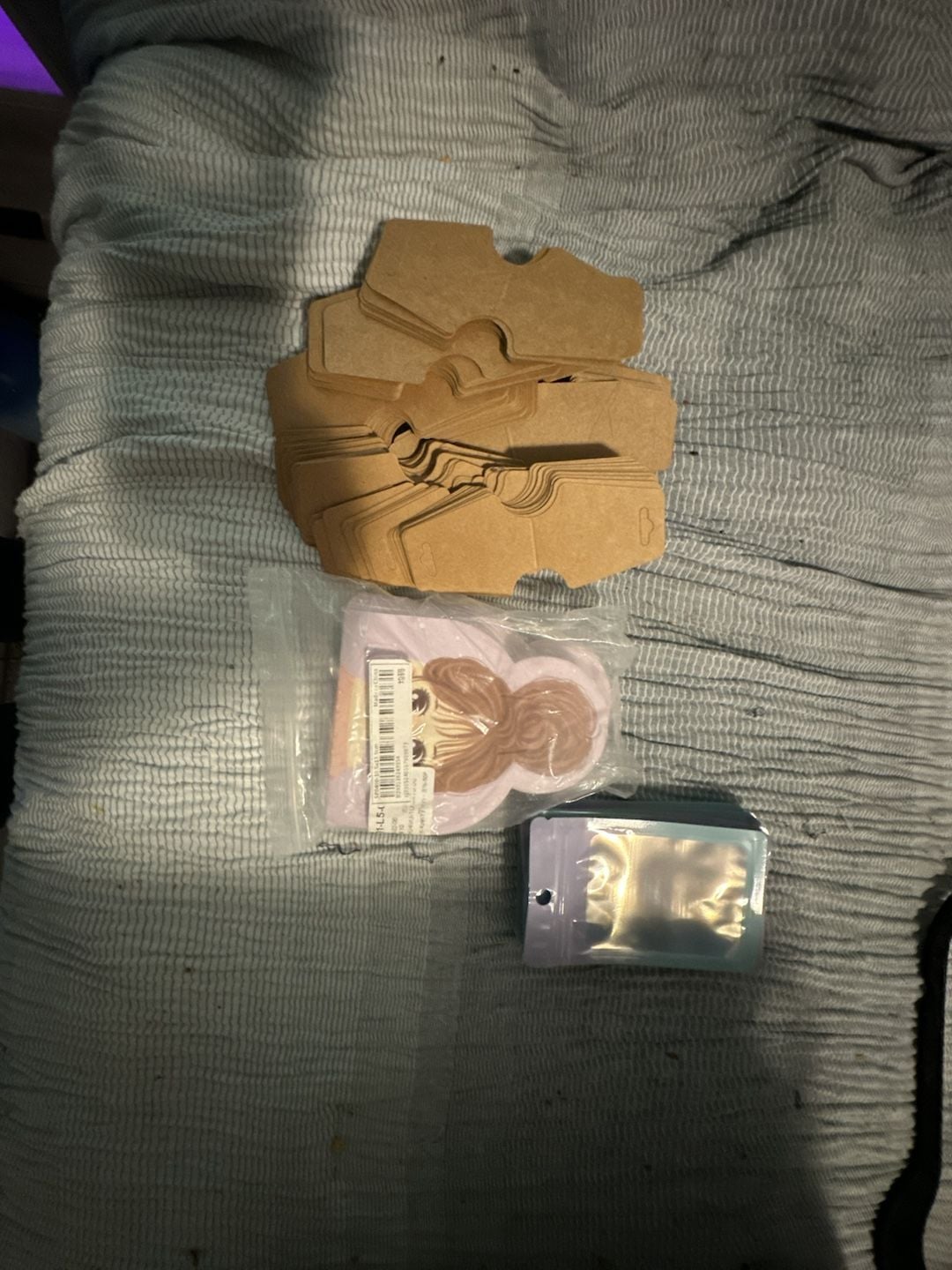 Jewelry Packaging Set: Kraft Paper Necklace and Resealable Pouch Bags 1