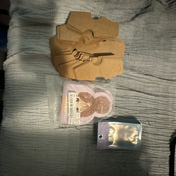 Jewelry Packaging Set: Kraft Paper Necklace and Resealable Pouch Bags