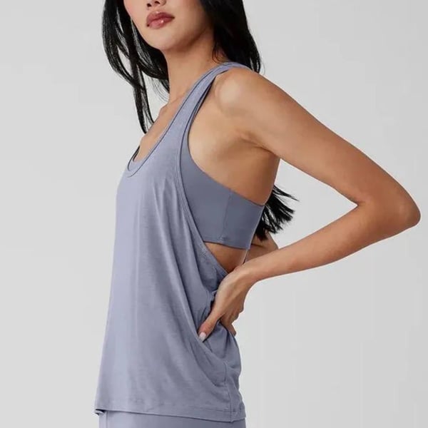Alo Yoga All Day Tank Top (Size S?) in Fog