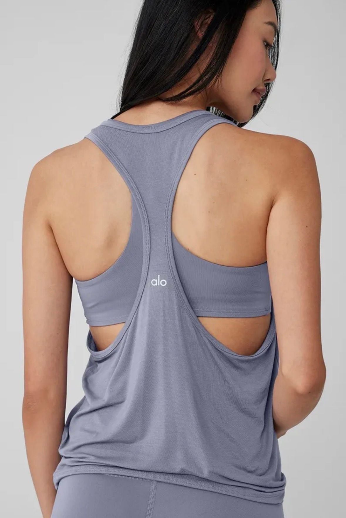 Alo Yoga All Day Tank Top (Size S?) in Fog 3