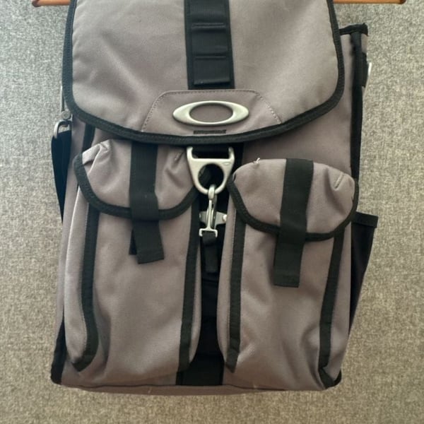 Vintage Oakley Dry Goods Tactical Backpack Grey