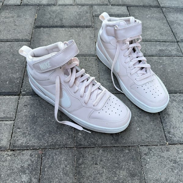 Nike Court Borough Mid 2 GS 'Pearl Pink' Basketball Sneakers (CD7782-601)