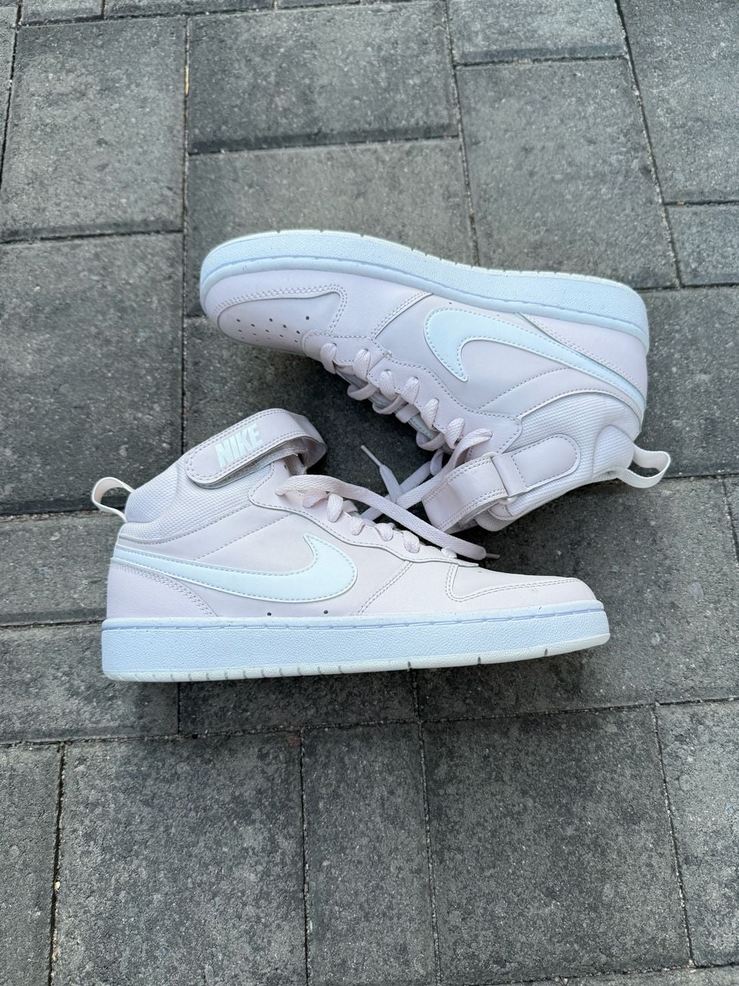 Nike Court Borough Mid 2 GS 'Pearl Pink' Basketball Sneakers (CD7782-601) 3