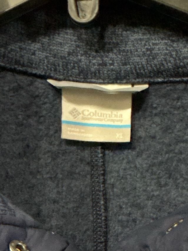 Columbia Women's Sweater Weather Fleece Snap Pullover Tunic Blue XL 3