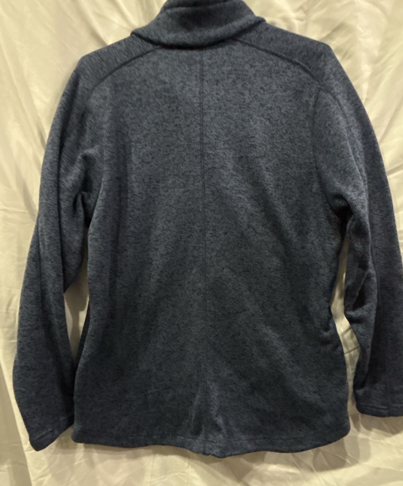 Columbia Women's Sweater Weather Fleece Snap Pullover Tunic Blue XL 8
