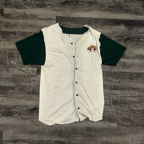 Vintage Badger Sport Harry Caray's Chicago Baseball Jersey Button-Up Shirt