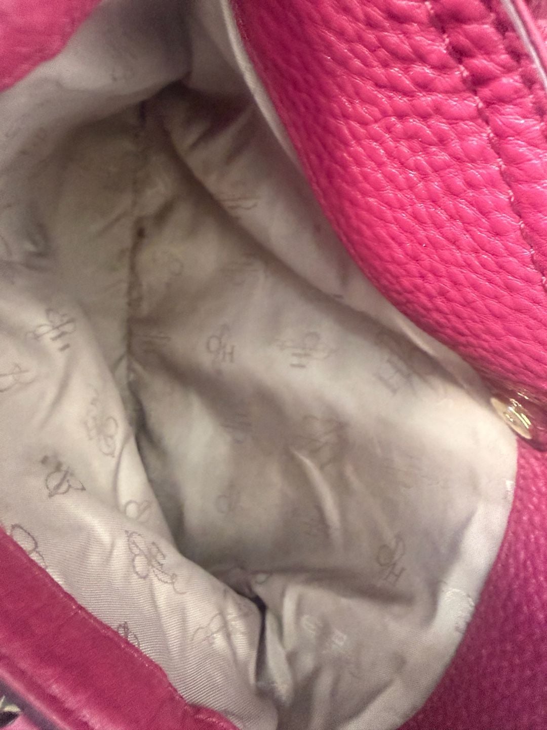 Vintage Cole Haan Village E/W Snap Satchel in Winery Pebbled Leather 8