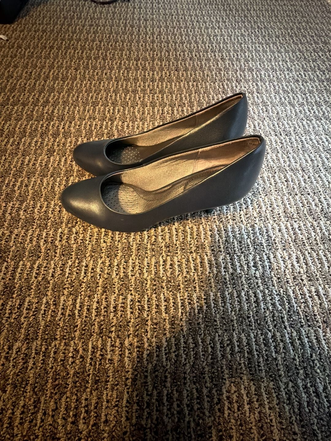 LifeStride Soft System Parigi Navy Blue Low Heel Pumps 5