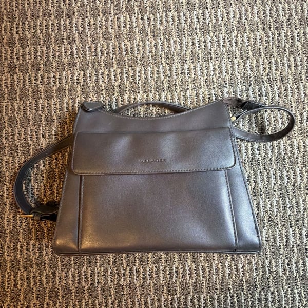Villager Brown Faux Leather Shoulder Bag with Front Flap Pocket