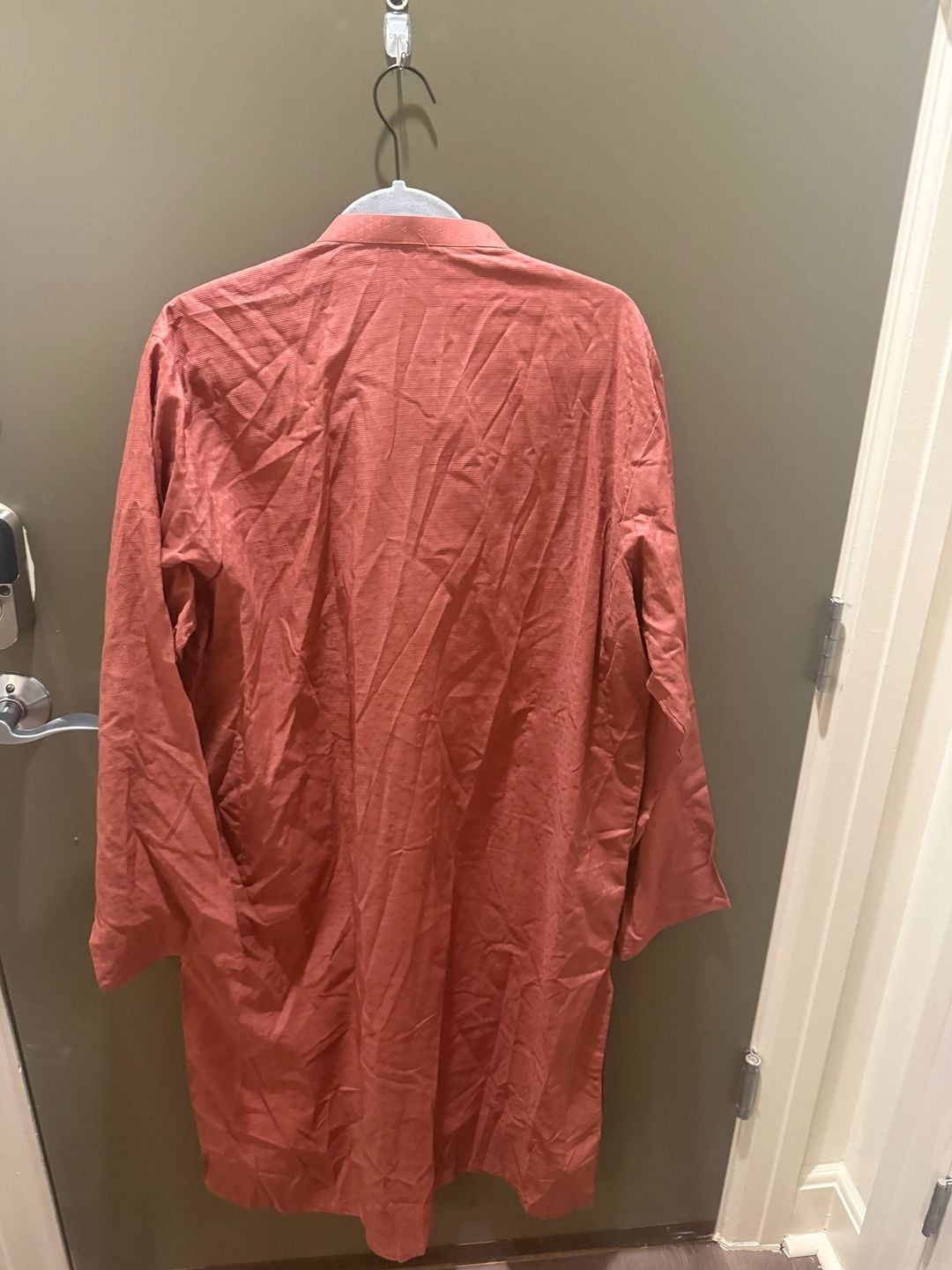 J. Junaid Jamshed Men's Rust Colored Long Sleeve Kurta 3