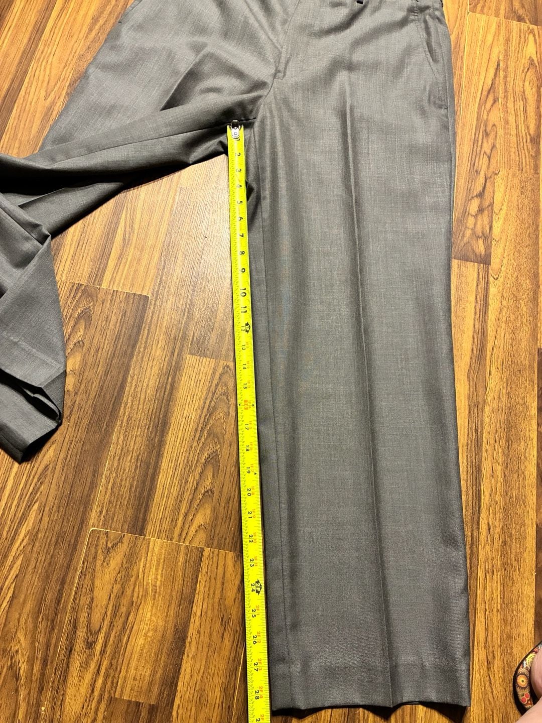 Mens Gray Two-Piece Wool Blend Suit 10
