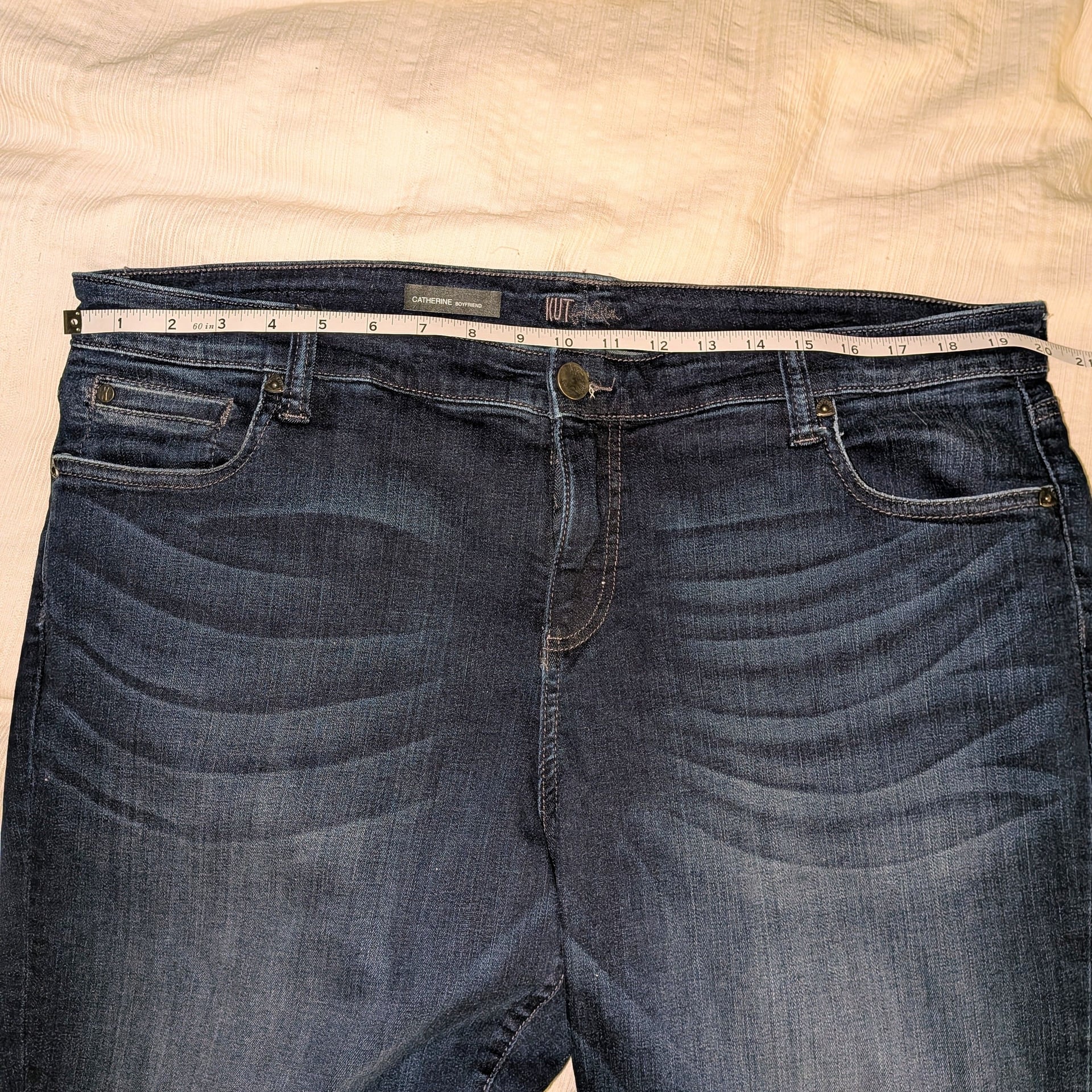 KUT from the Kloth Catherine Boyfriend Jeans Dark Wash Size 18W 4