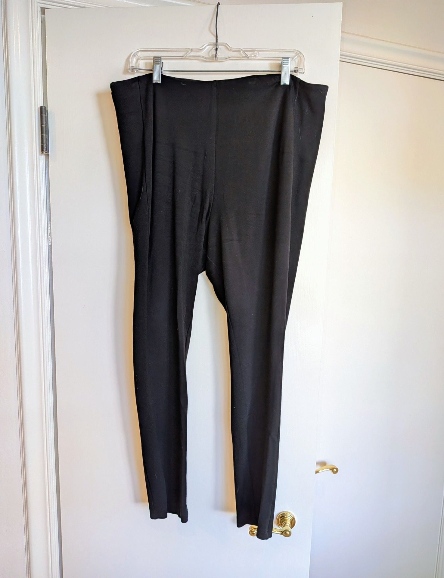 Molly + Isadora Women's Black Slim Fit Trousers Size 2X 2