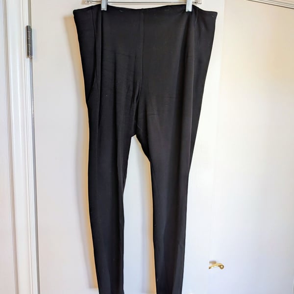Molly + Isadora Women's Black Slim Fit Trousers Size 2X
