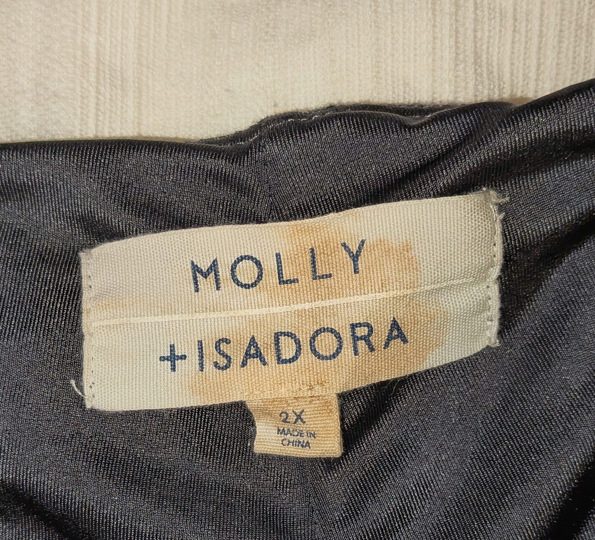 Molly + Isadora Women's Black Slim Fit Trousers Size 2X 5
