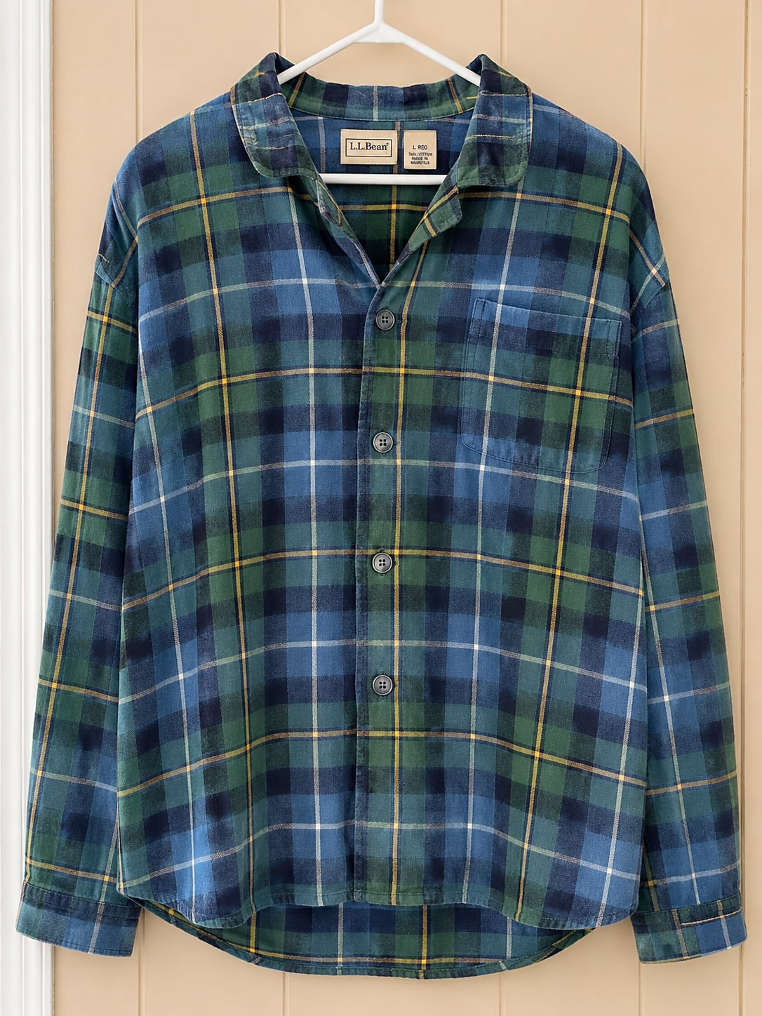 L.L. Bean Cotton Tartan Plaid Flannel Pajama Set 2