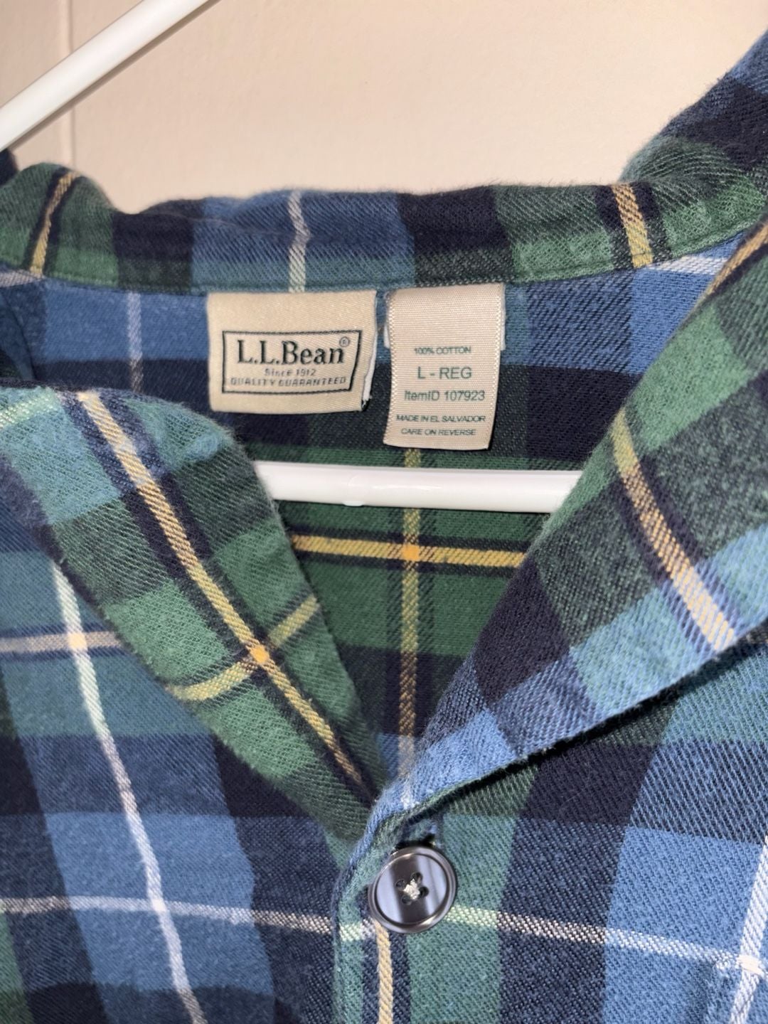 L.L. Bean Cotton Tartan Plaid Flannel Pajama Set 4