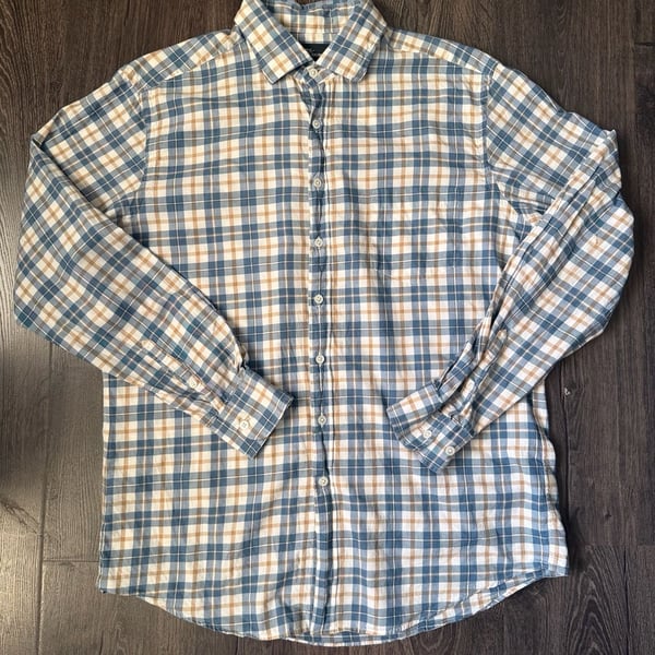 Rodd & Gunn Leggiuno Italian Fabric Shirt Men’s XL Sports Fit Plaid Button Up