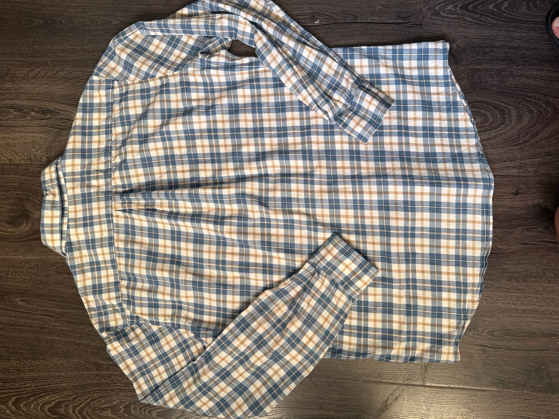 Rodd & Gunn Leggiuno Italian Fabric Shirt Men’s XL Sports Fit Plaid Button Up 8