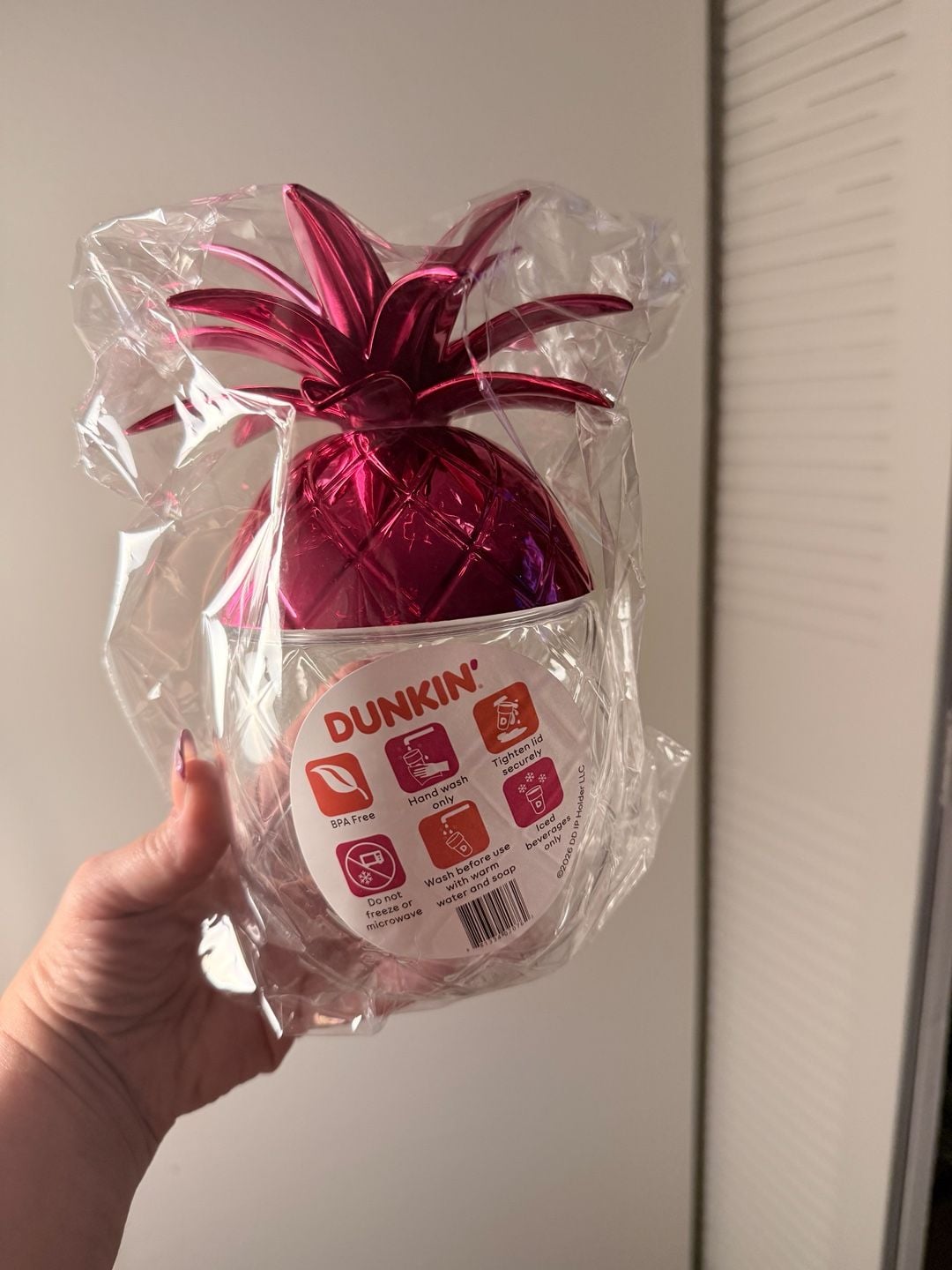 Dunkin’ Donuts 2026 Barbie Pineapple Cup 2026 LIMITED EDITION - NEW 1