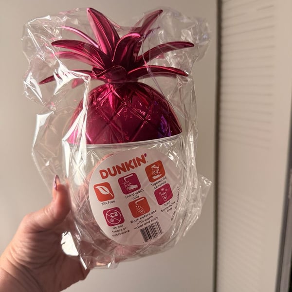 Dunkin’ Donuts 2026 Barbie Pineapple Cup 2026 LIMITED EDITION - NEW