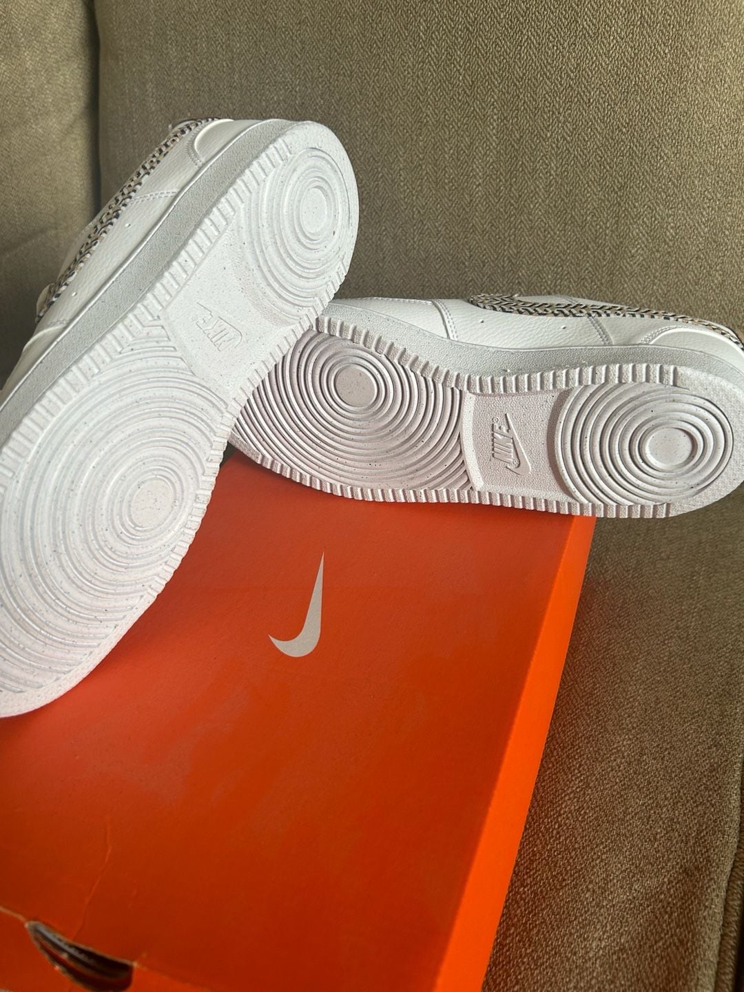 Nike Court Vision Low White/Grey Pattern Sneakers 6