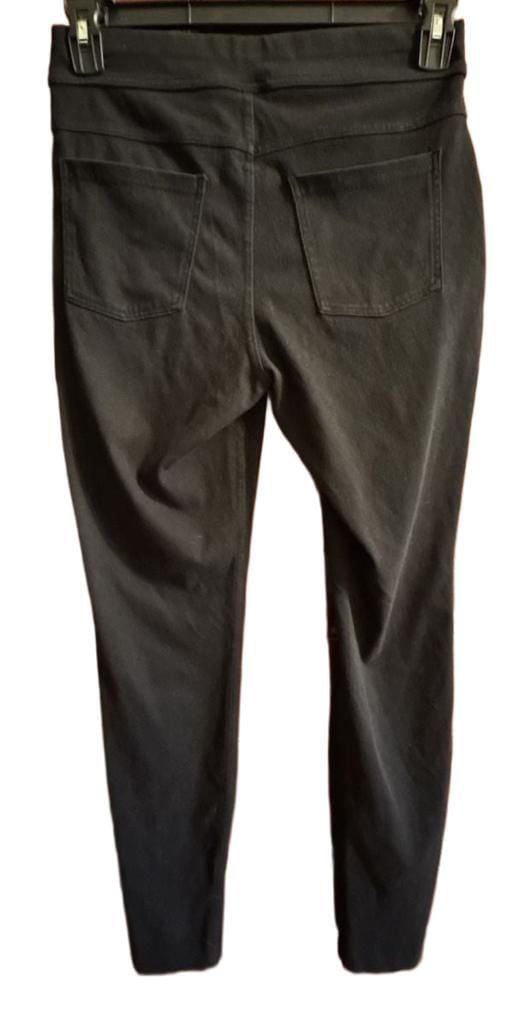 Hue Women's Black Pull-On Ponte Leggings with Faux Pockets Size Medium 3