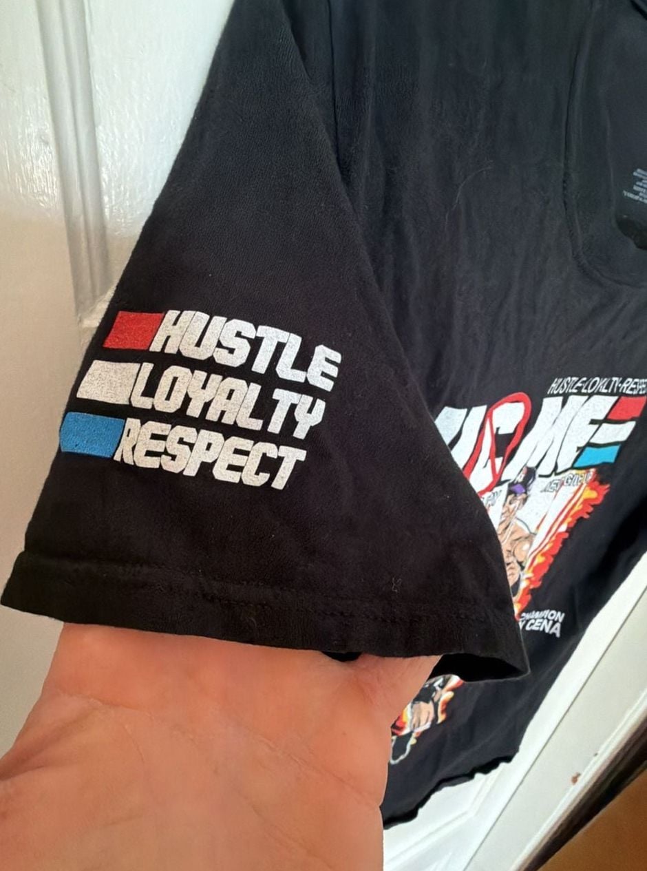WWE John Cena G.I. Joe Inspired 'U C ME' Graphic T-Shirt Black Men's Size Medium 5