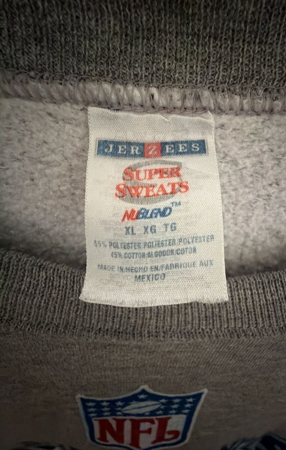 Vintage Jerzees New England Patriots Super Bowl XXXIX Champions Crewneck Sweatshirt 3