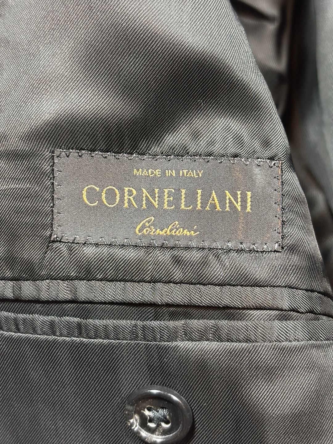 Corneliani Pinstripe Virgin Wool Suit and pants Made in Italy size 56R 13