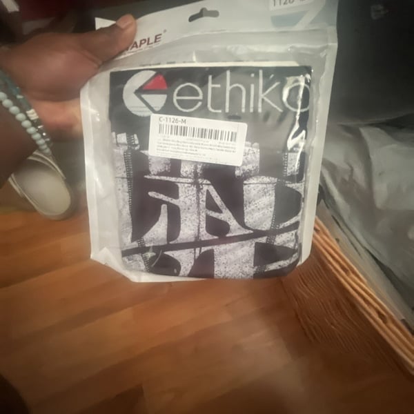 Ethika Men's Boxer Briefs Black and White Graphic Print