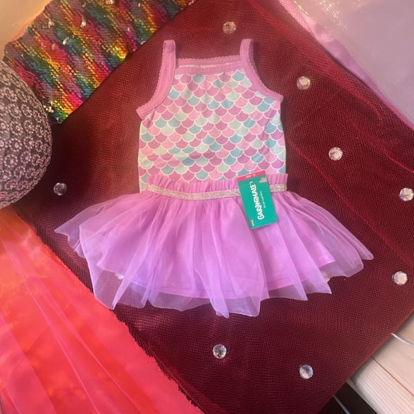 Garanimals Baby Mermaid Bodysuit and Tulle Skirt Set