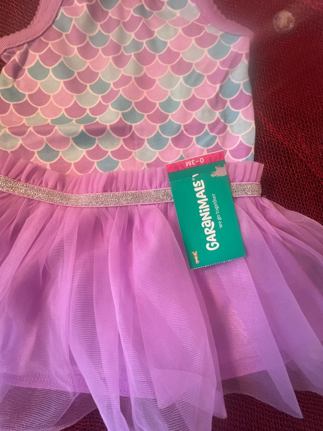 Garanimals Baby Mermaid Bodysuit and Tulle Skirt Set 2