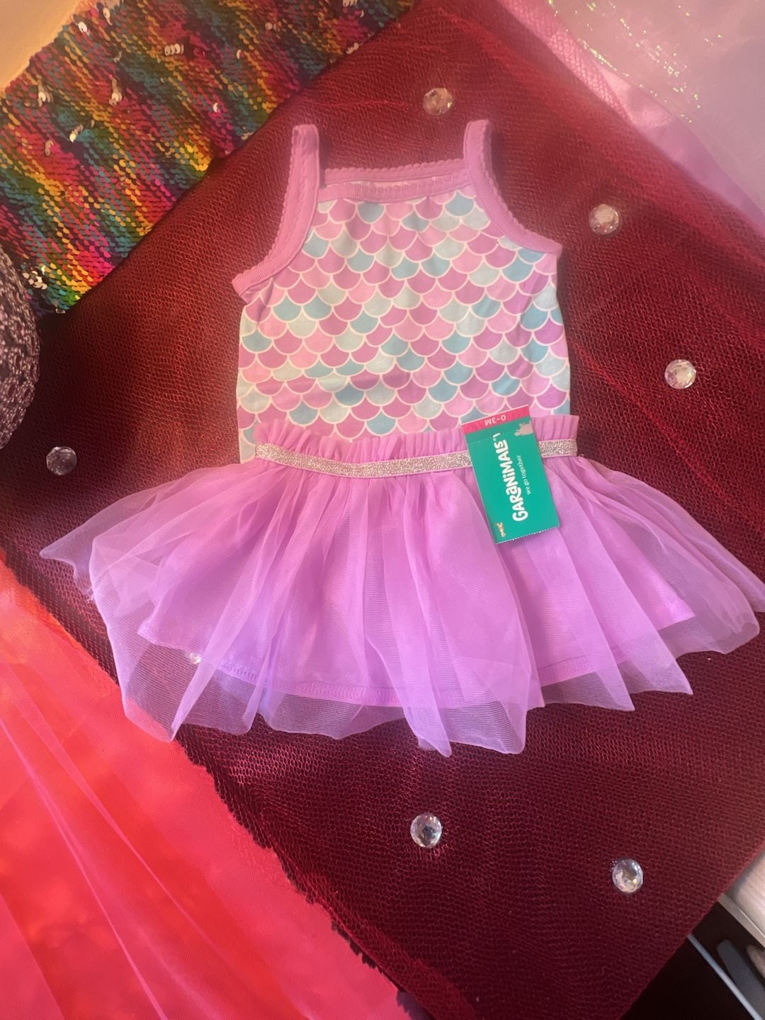 Garanimals Baby Mermaid Bodysuit and Tulle Skirt Set 3