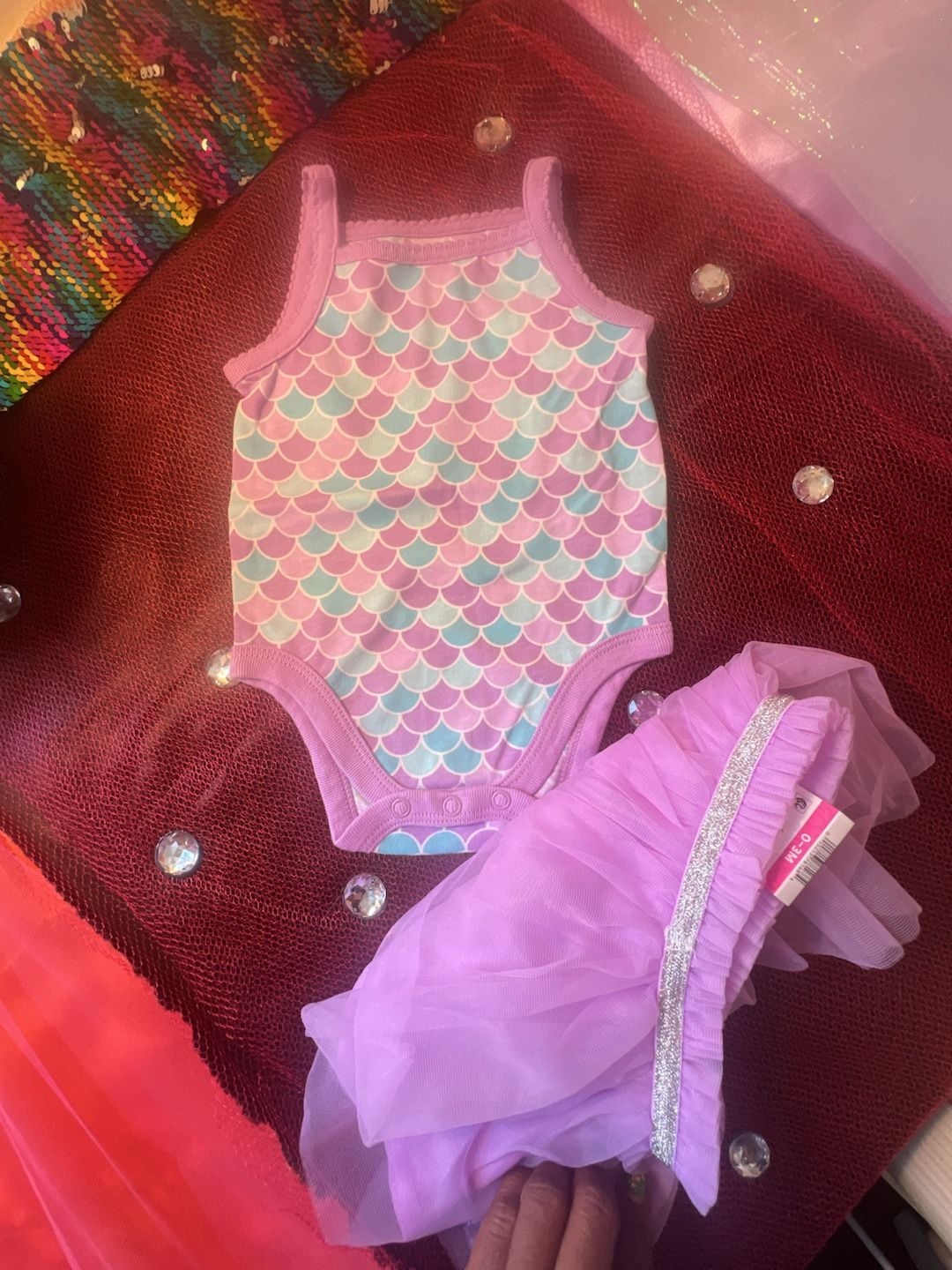 Garanimals Baby Mermaid Bodysuit and Tulle Skirt Set 4