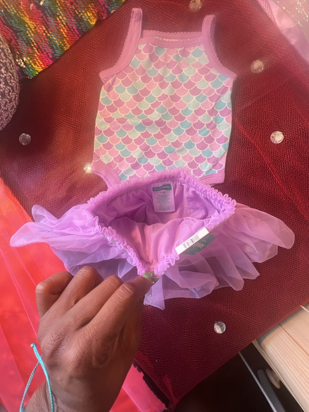 Garanimals Baby Mermaid Bodysuit and Tulle Skirt Set 5