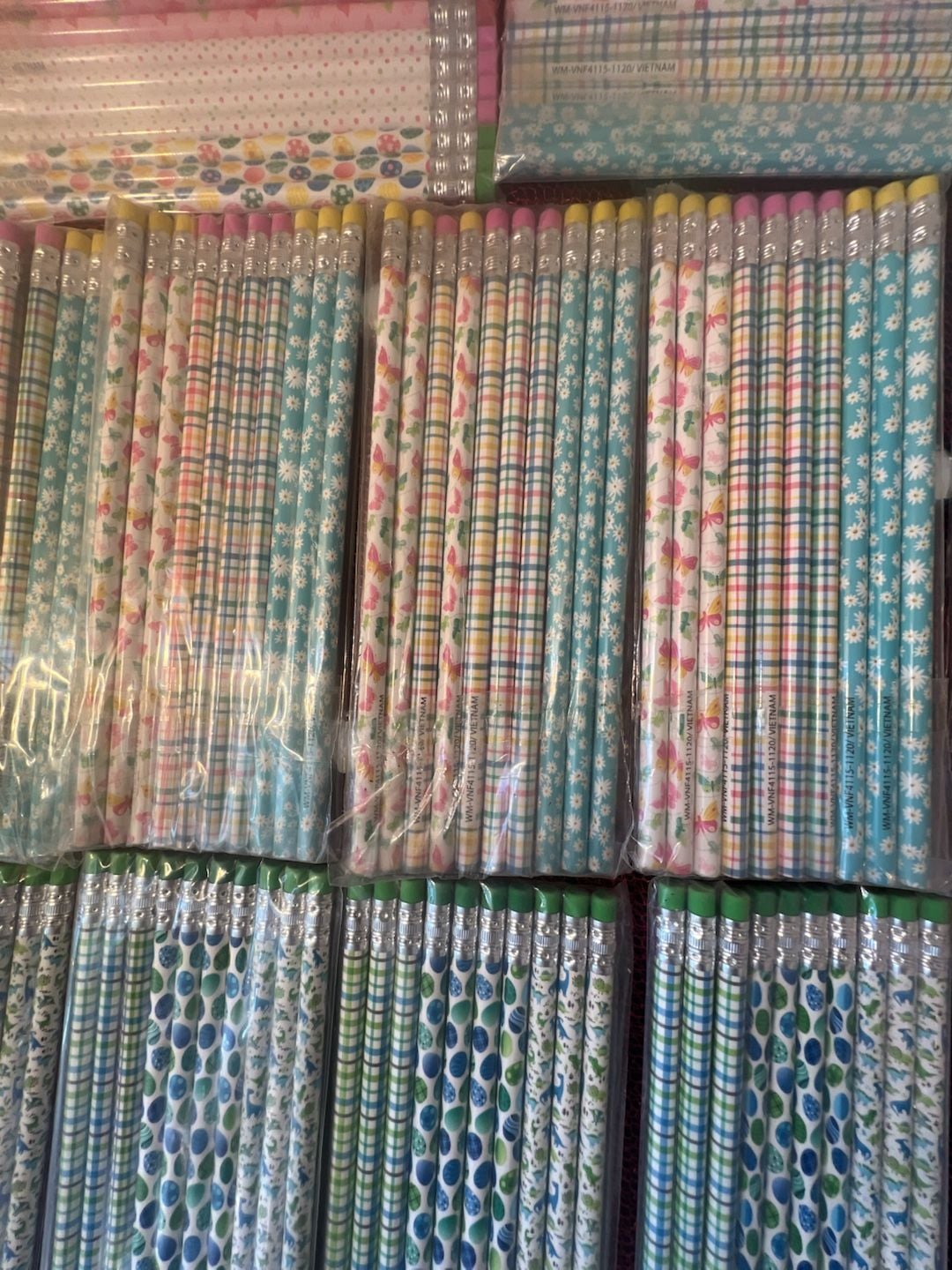 Easter Assorted Pattern Wooden Pencils - Pack of 72 2