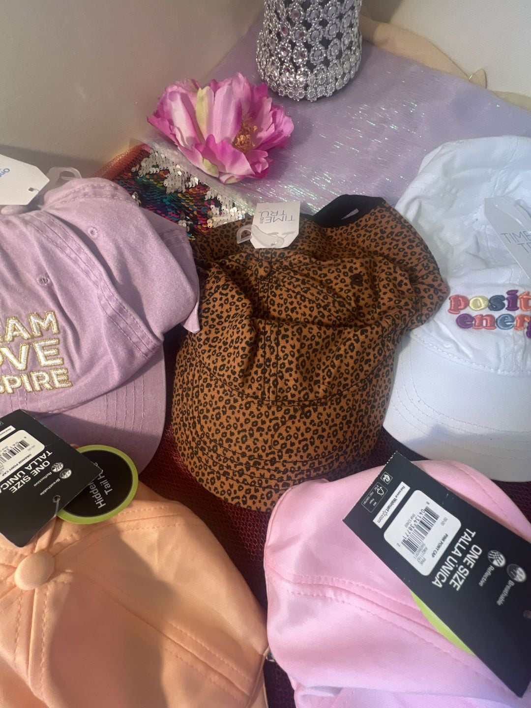 Time and Tru Womens Assorted Baseball Caps Lot 6